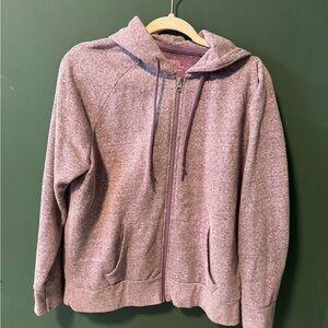 L Time and Tru Lavender Zip-Up Jacket